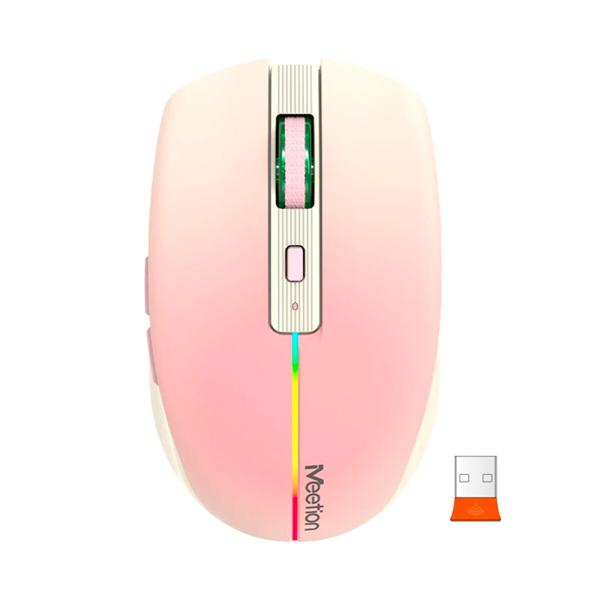 Mouse Inalámbrico Meetion BTM002 Rosado 