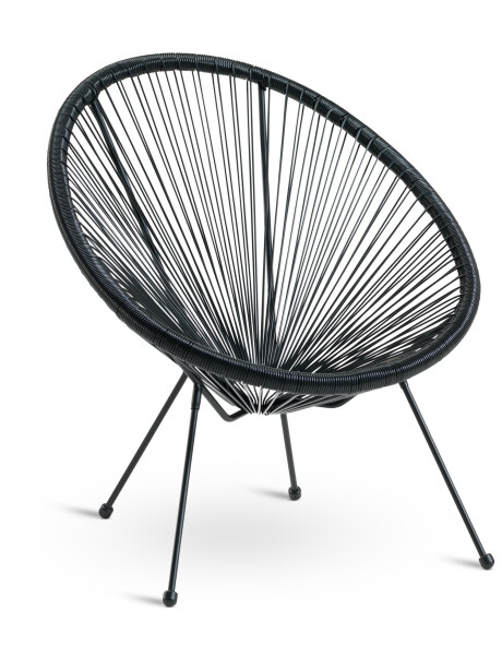 Sillón de exterior UBBERUP negro Sillón de exterior UBBERUP negro