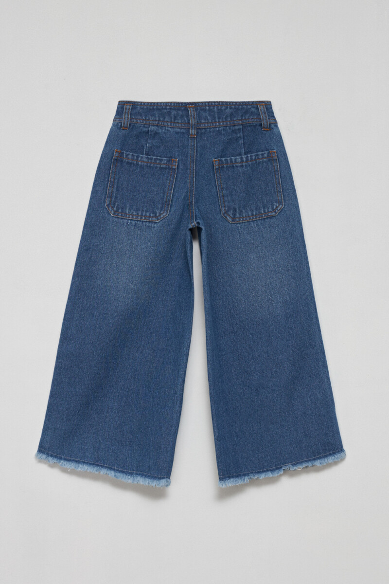 Pantalón de jean ancho Azul Medio