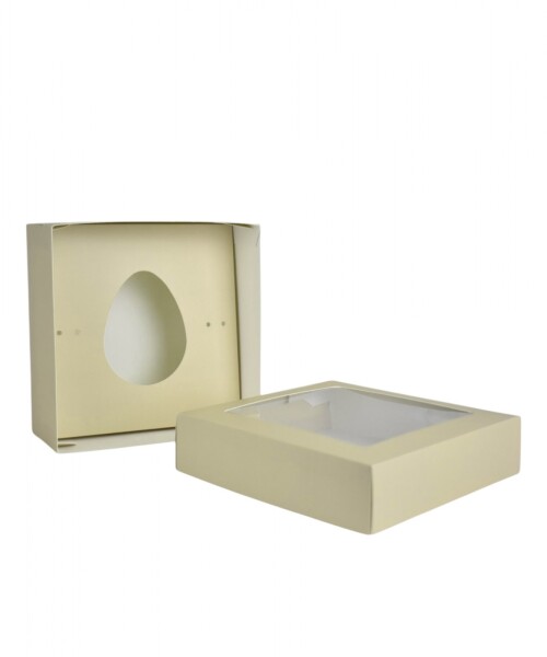 Caja 20x20x9,5 c/visor. AMARILLO PASTEL