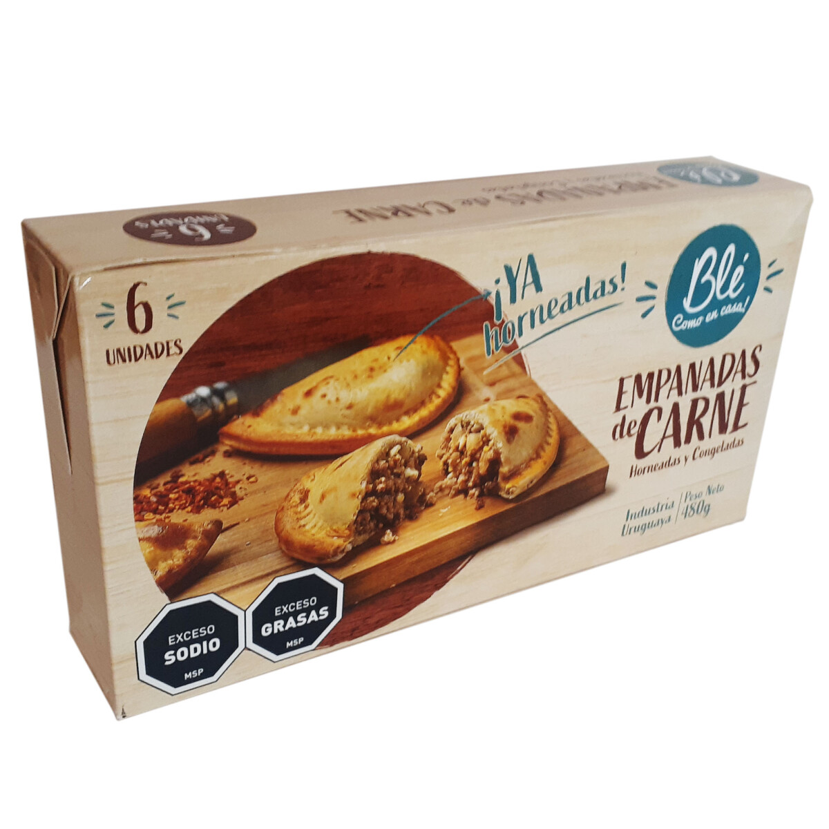 Empanadas de Carne Ble 6 Unidades 