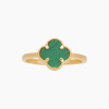 Anillo en oro 18K estilo Van Cleef con piedra malaquita Anillo En Oro 18k Estilo Van Cleef Con Piedra Malaquita