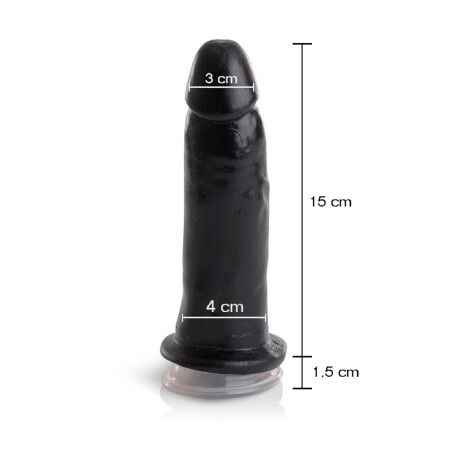 Vibrador Normal Con Ventosa Negro