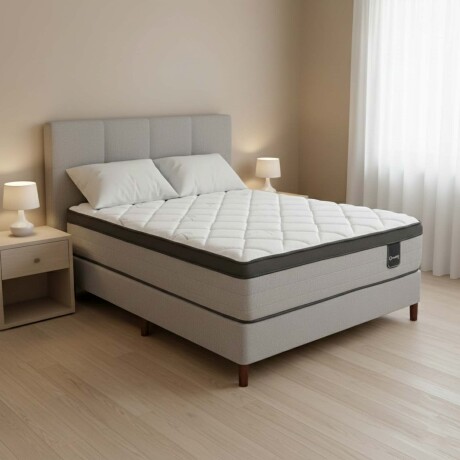 SOMMIER DE RESORTES VELVET A 1.5 PLAZAS