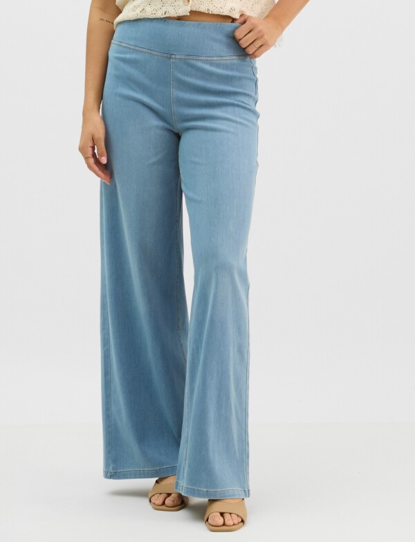 Jegging Estilo Palazzo Con Cintura Elástica JEAN CLARO