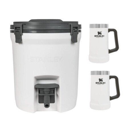 Set Stanley Verano Conservadora 7,6 lt + 2 jarras de Cerveza Blanco