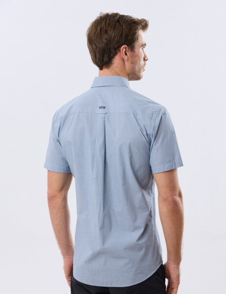 CAMISA CUADROS ALGODÓN Azul