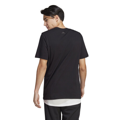 Remera de Hombre Adidas Essentials Negro - Blanco