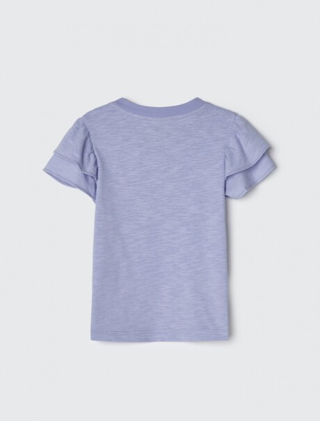 BLUSA INFANTIL CON VOLADOS VIOLETA