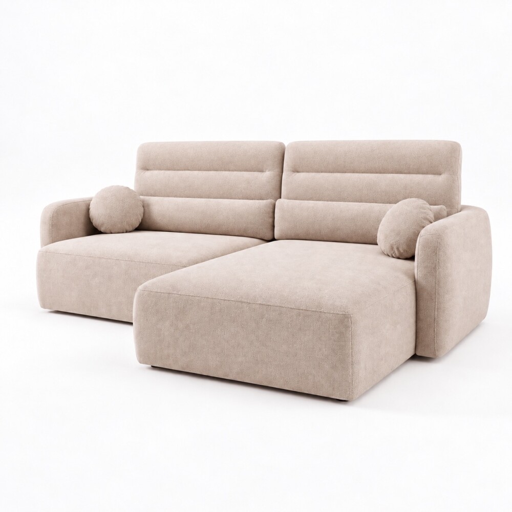 SILLÓN SOFÁ LIVING 2 CUERPOS RESPALDO AJUSTABLE BEIGE