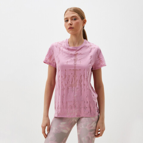 Burnout Tee - Mujer Pink