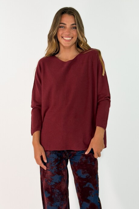 SWEATER SILVESTRA Bordo