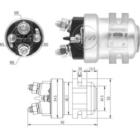 AUTOMATICO DE ARRANQUE - AUXILIAR CORR.CONTINUA 12V 200A ZM AUTOMATICO DE ARRANQUE - AUXILIAR CORR.CONTINUA 12V 200A ZM