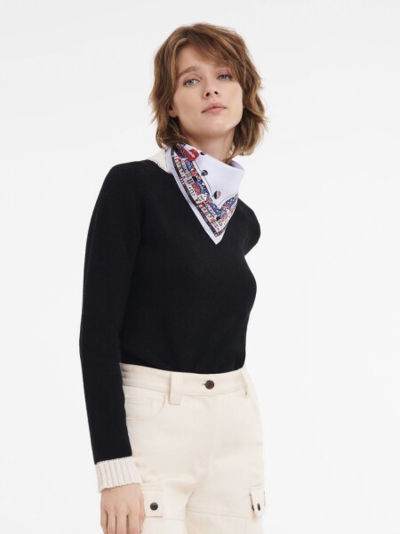 Longchamp -Pañuelo de seda, Longchamp Multi