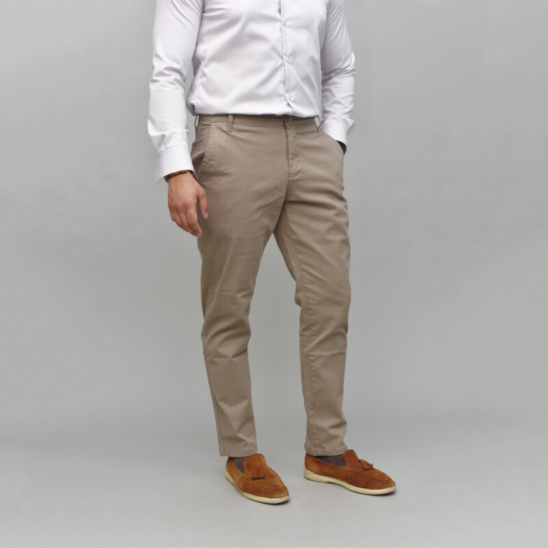 Pantalón Duo Core Beige oscuro