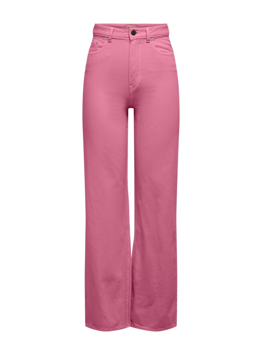 Jeans Camille-milly Tiro Extra Alto - Pink Flambé 