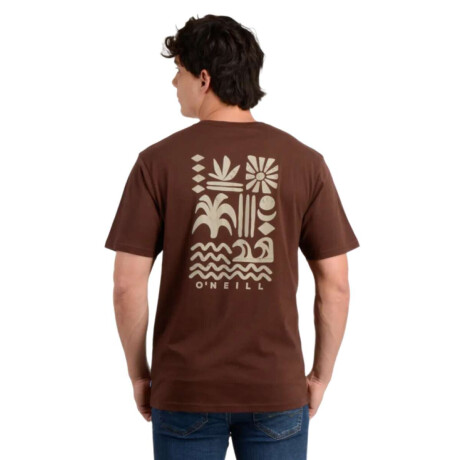 Remera Oneill Glyphs Marron