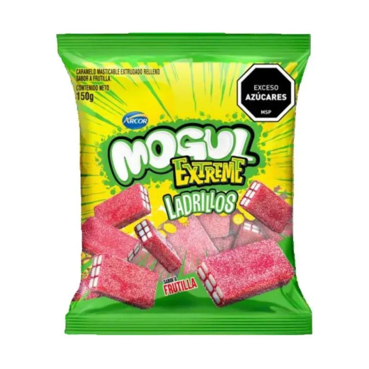 Gelatina Mogul ladrillos 150g Frutilla Extreme 
