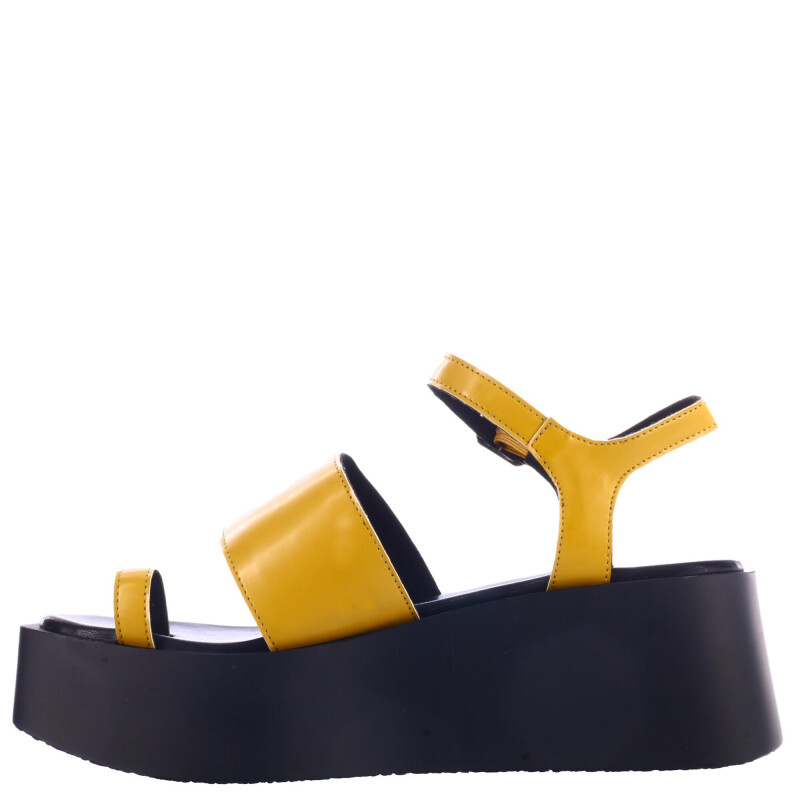 Sandalias de Mujer Miss Carol FIJI con plataforma Amarillo Mostaza