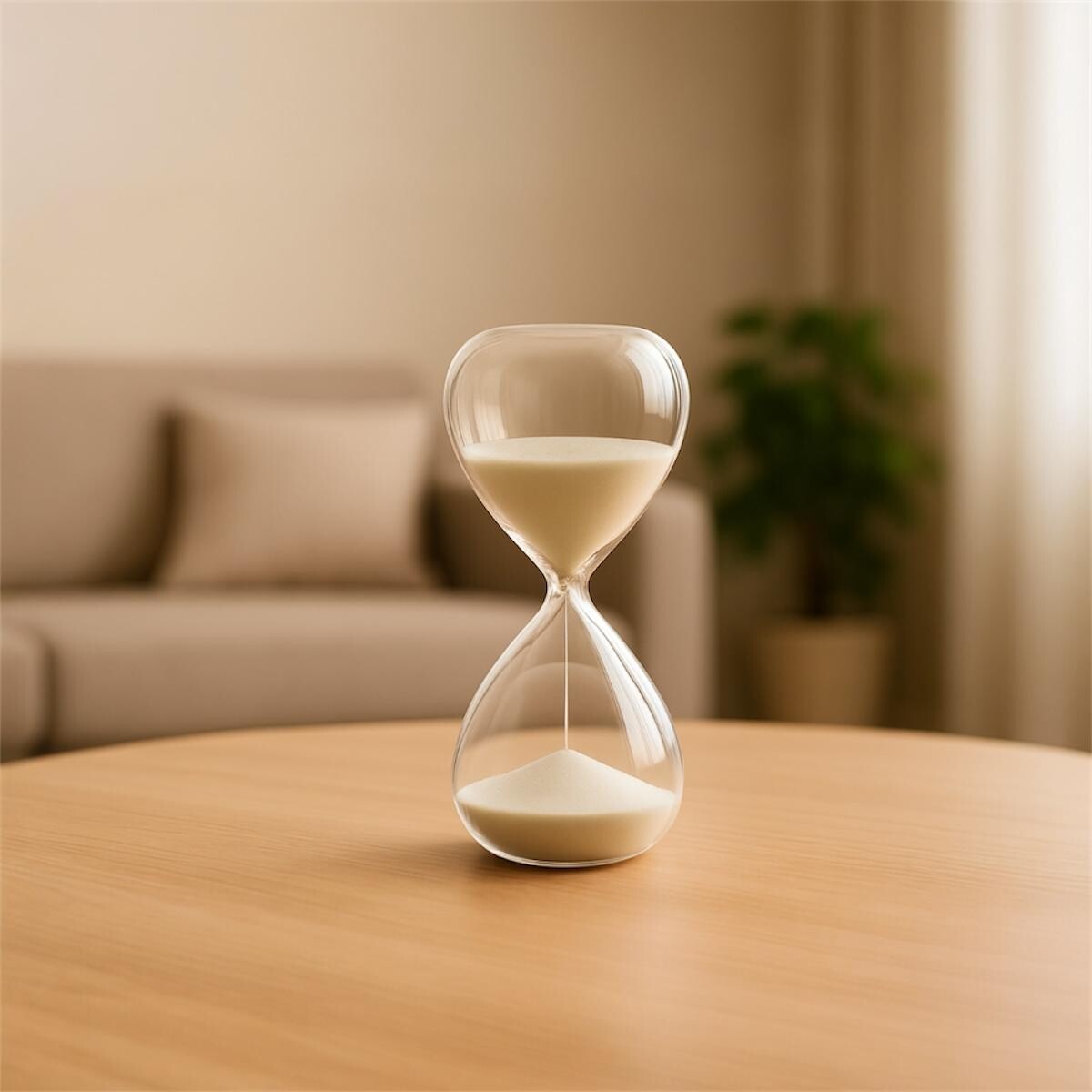 Reloj de Arena Deco 60 Minutos - 1 Hora - Blanco 