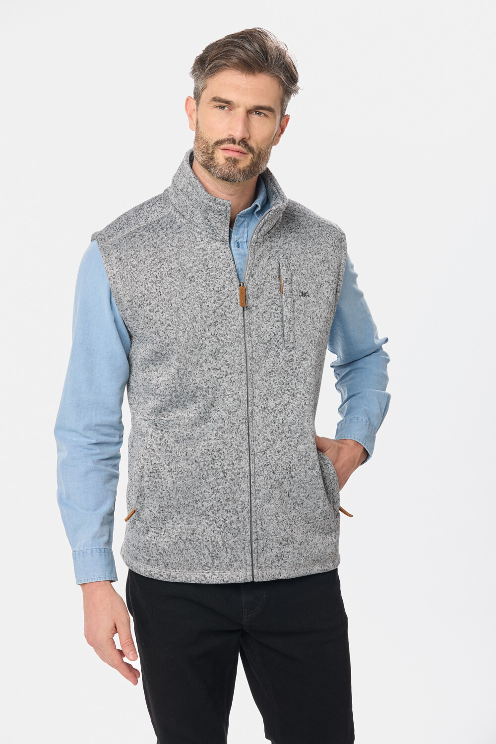 CHALECO FELPA ESPECIAL Gris