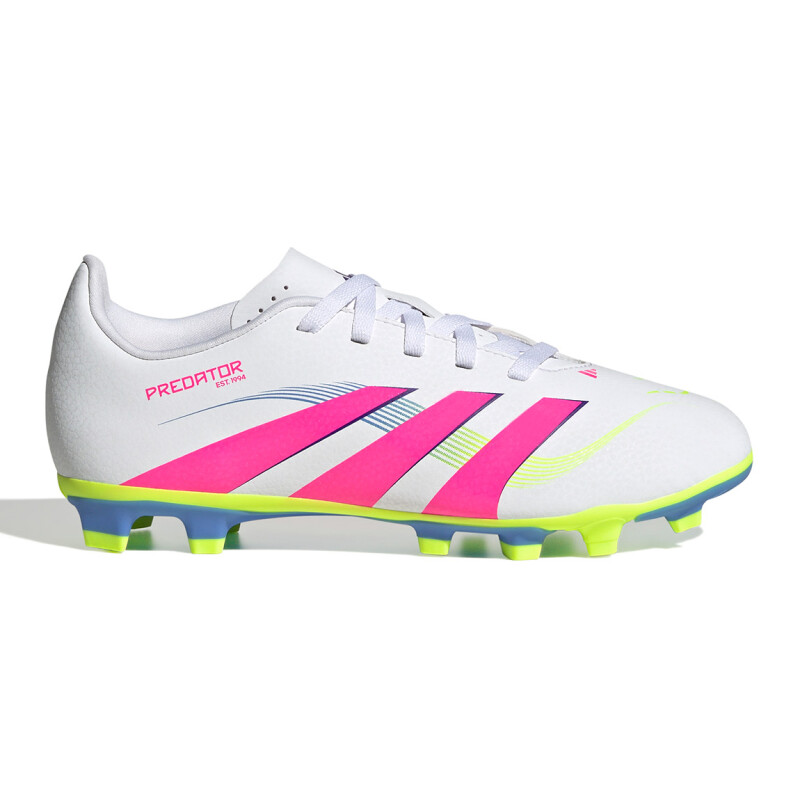 Championes de Fútbol Niño Adidas Predator Club FG/MG Blanco-Rosado