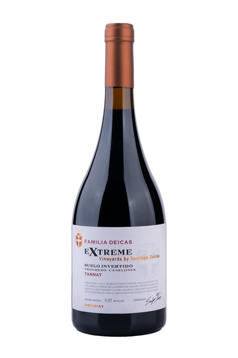 Vino Familia Deicas Extreme Suelo Invertido Tannat 750 ml 