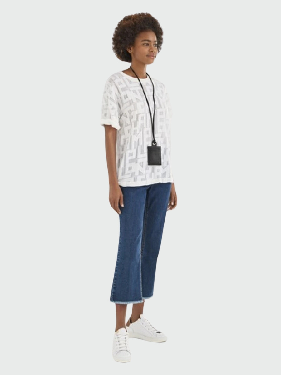 Longchamp -Tarjetero de cuero para colgar, Le pliage - Negro 