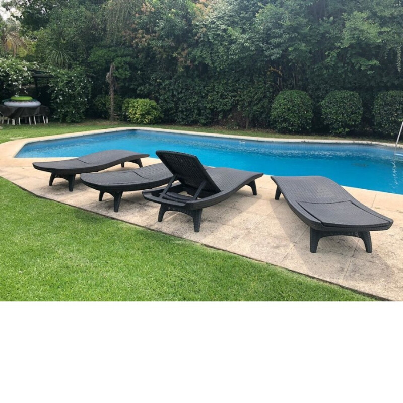 Reposera Piscina Simil Rattan Pacific – 4 Posiciones Reposera Piscina Simil Rattan Pacific – 4 Posiciones