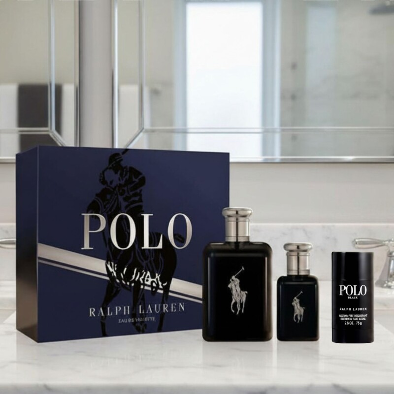 Set Polo Black Edt 125ml + 40 ml +Desodorante de 75g Set Polo Black Edt 125ml + 40 ml +Desodorante de 75g