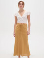Falda Aglae Beige Oscuro