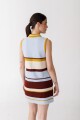 VESTIDO ZIP KNIT Cel Y Choco