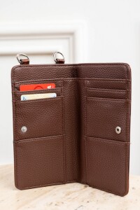 Porta Celular Combinado Marron