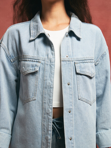 SOBRECAMISA BAHAMA CELESTE