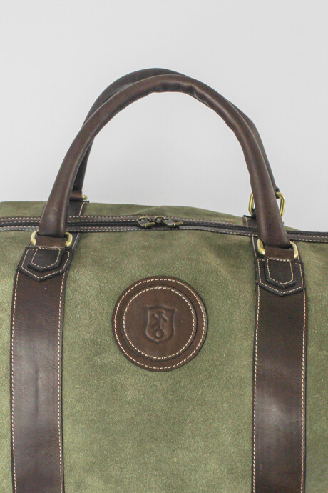 Leather Travel Bag Green