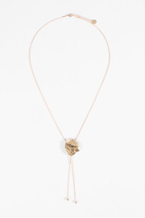 Collar regulable metallic dorado