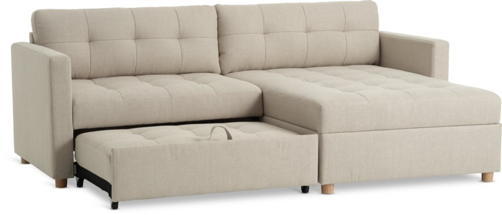 Sofá cama chaise longue TEGLHUSE beige 