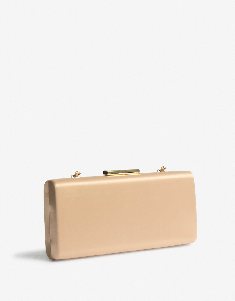 Carteras de Noche Clutch Clutch Con Correa - Dorado Oro Claro