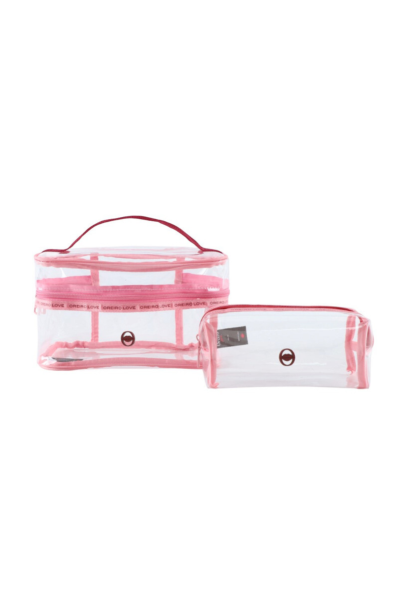 Set/3 Necessaire Oreiro Rosado