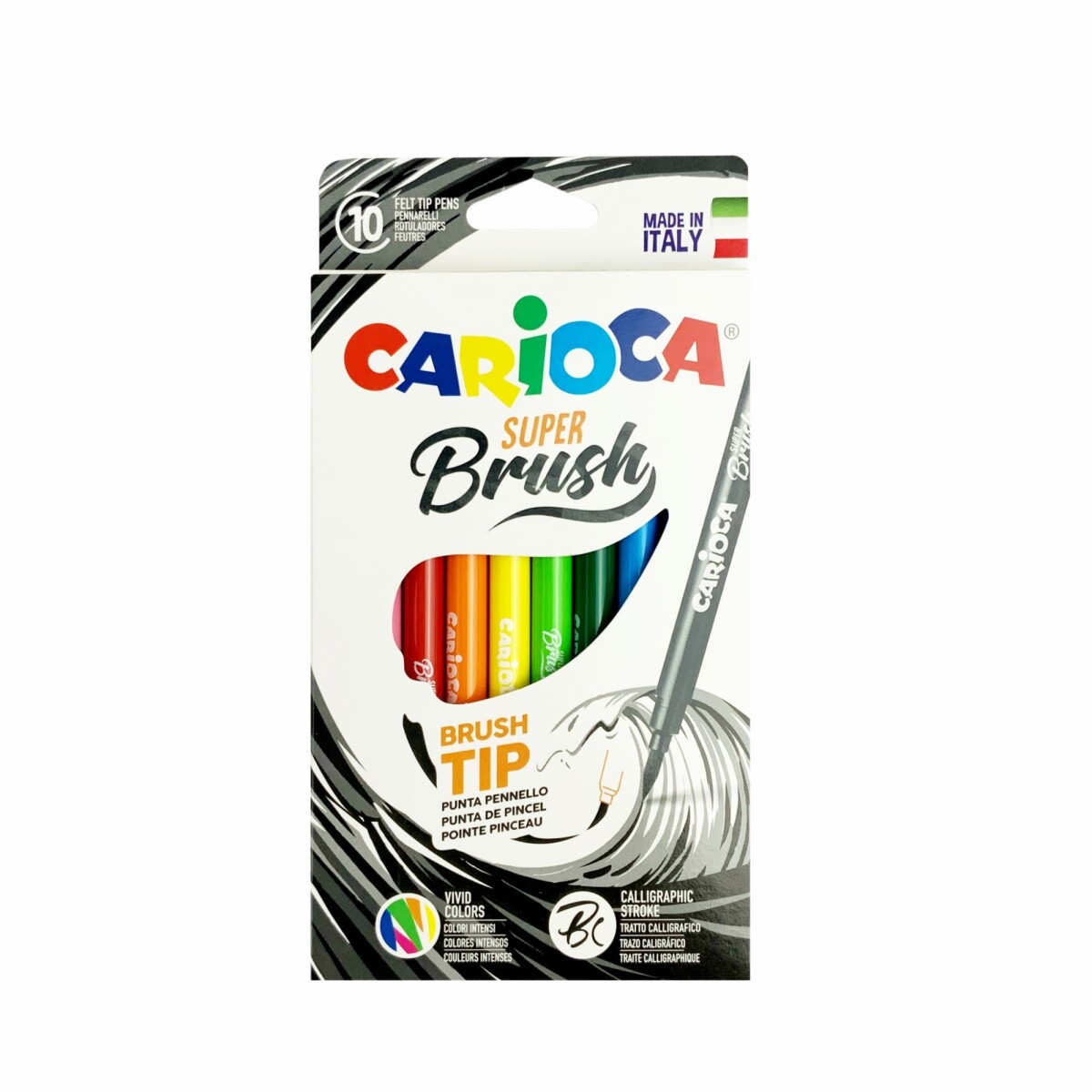 Marcador Carioca Super Brush - x10 