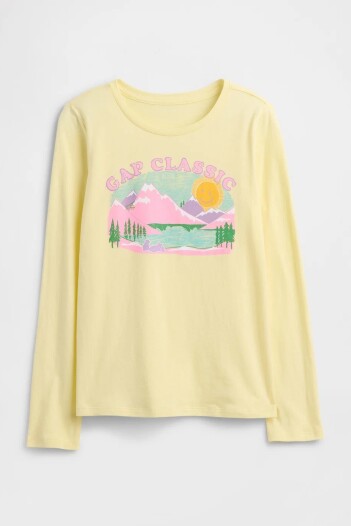 Remera Gráfico Niña Yellow Glow 077