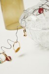 Set de anillos piedra dorado