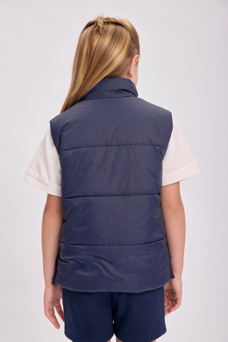 Chaleco unisex inflado Azul Marino