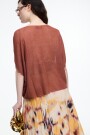 TOP CUADRADO LUREX Cobre
