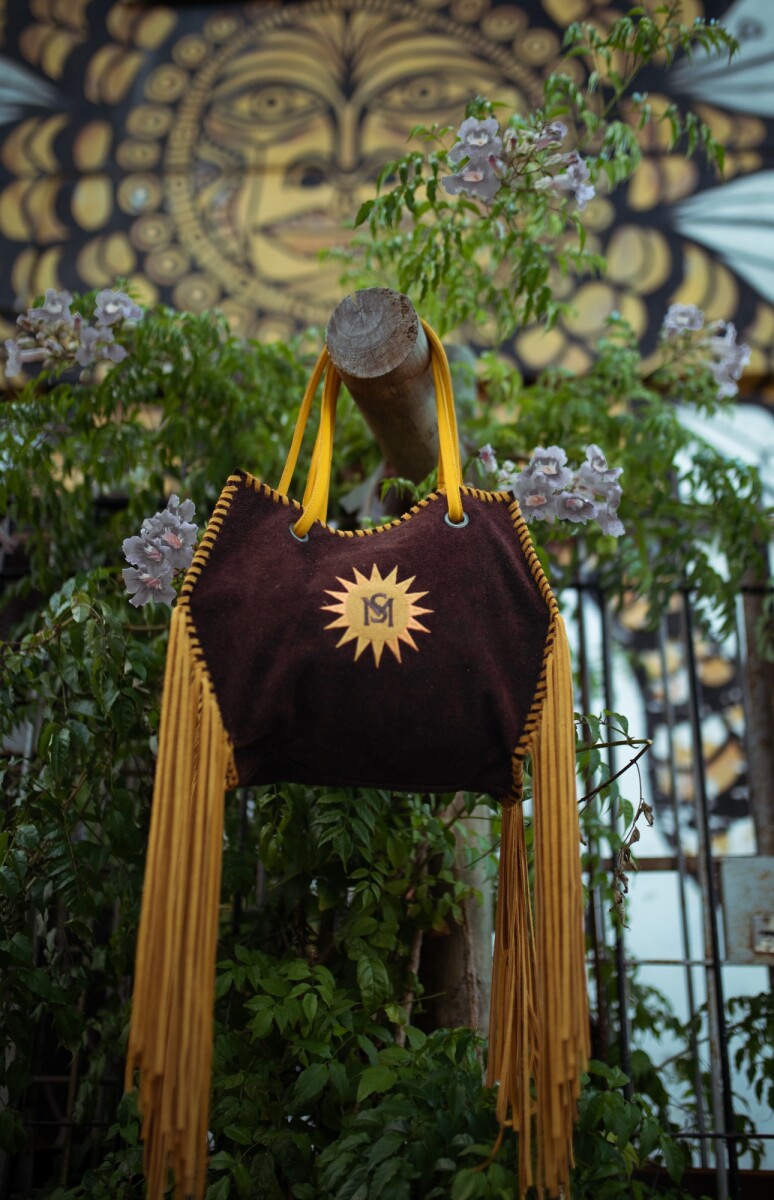 Goddess Handbag - Chocolate / Mostaza 