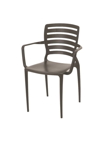 SILLA SOFIA C/POSABRAZOS 59X53X84CM MARRON SILLA SOFIA C/POSABRAZOS 59X53X84CM MARRON