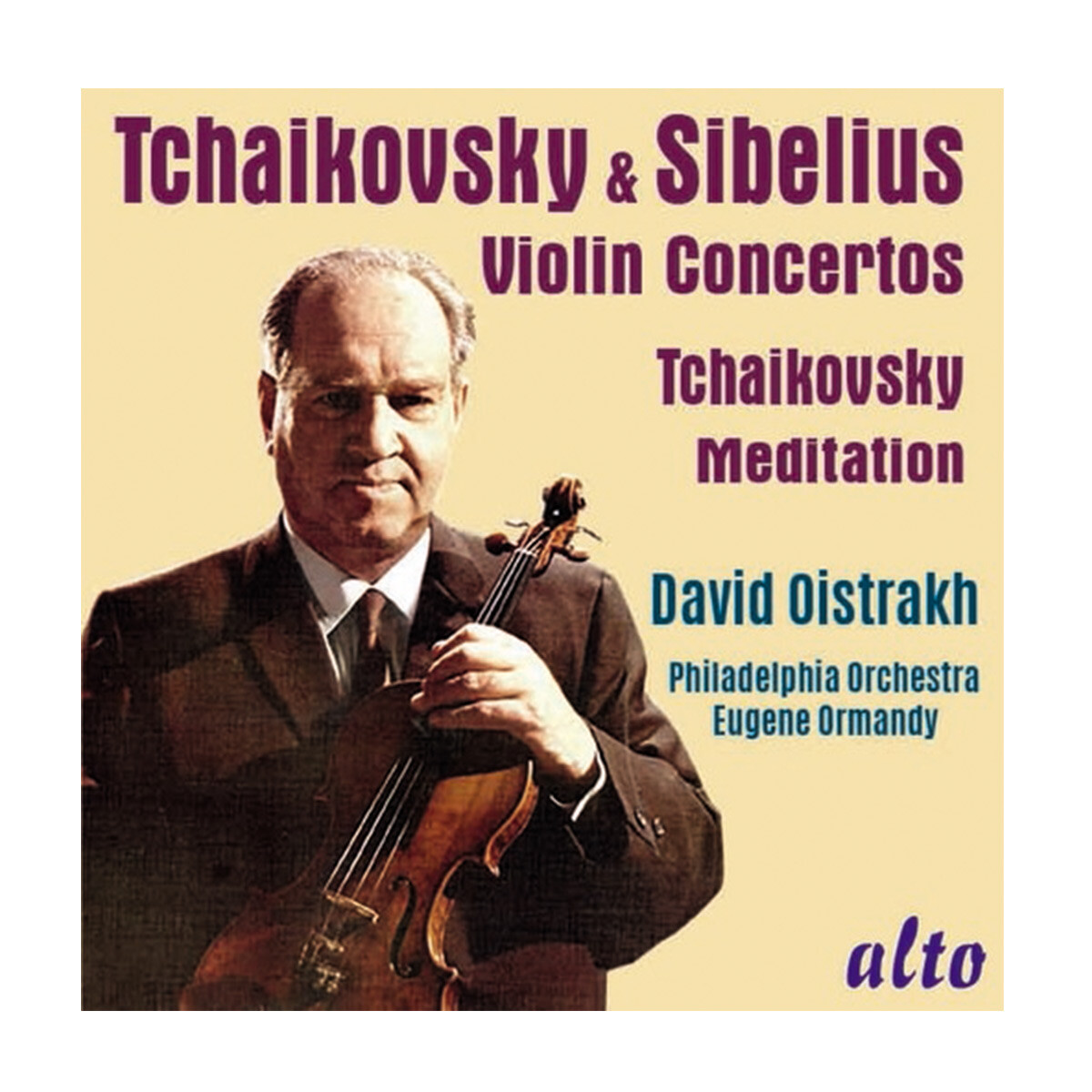 Oistrakh, David / Philadelphia Orchestra - Tchaikovsky & Sibelius Violin Concertos Meditation - Cd 