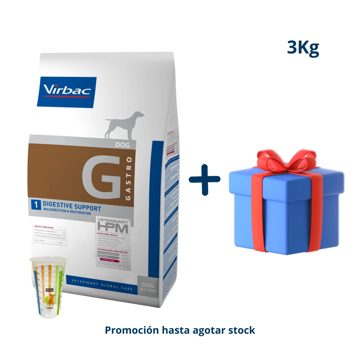 Hpm Perro Digestive Support 3 Kg 