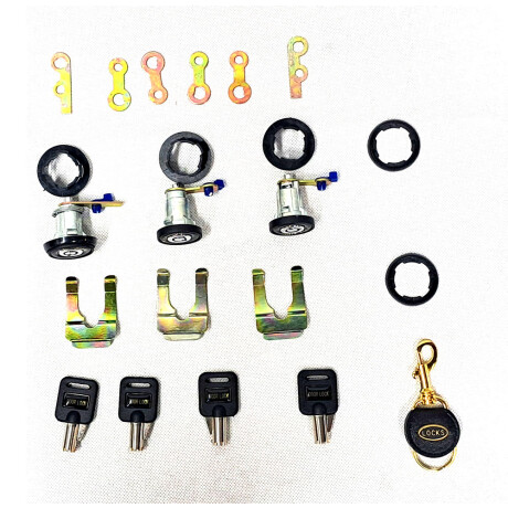 CERRADURAS Y PARTES - KIT 3 CILINDROS DE PUERTA UNIVERSAL CON LLAVE - CERRADURAS Y PARTES - KIT 3 CILINDROS DE PUERTA UNIVERSAL CON LLAVE -