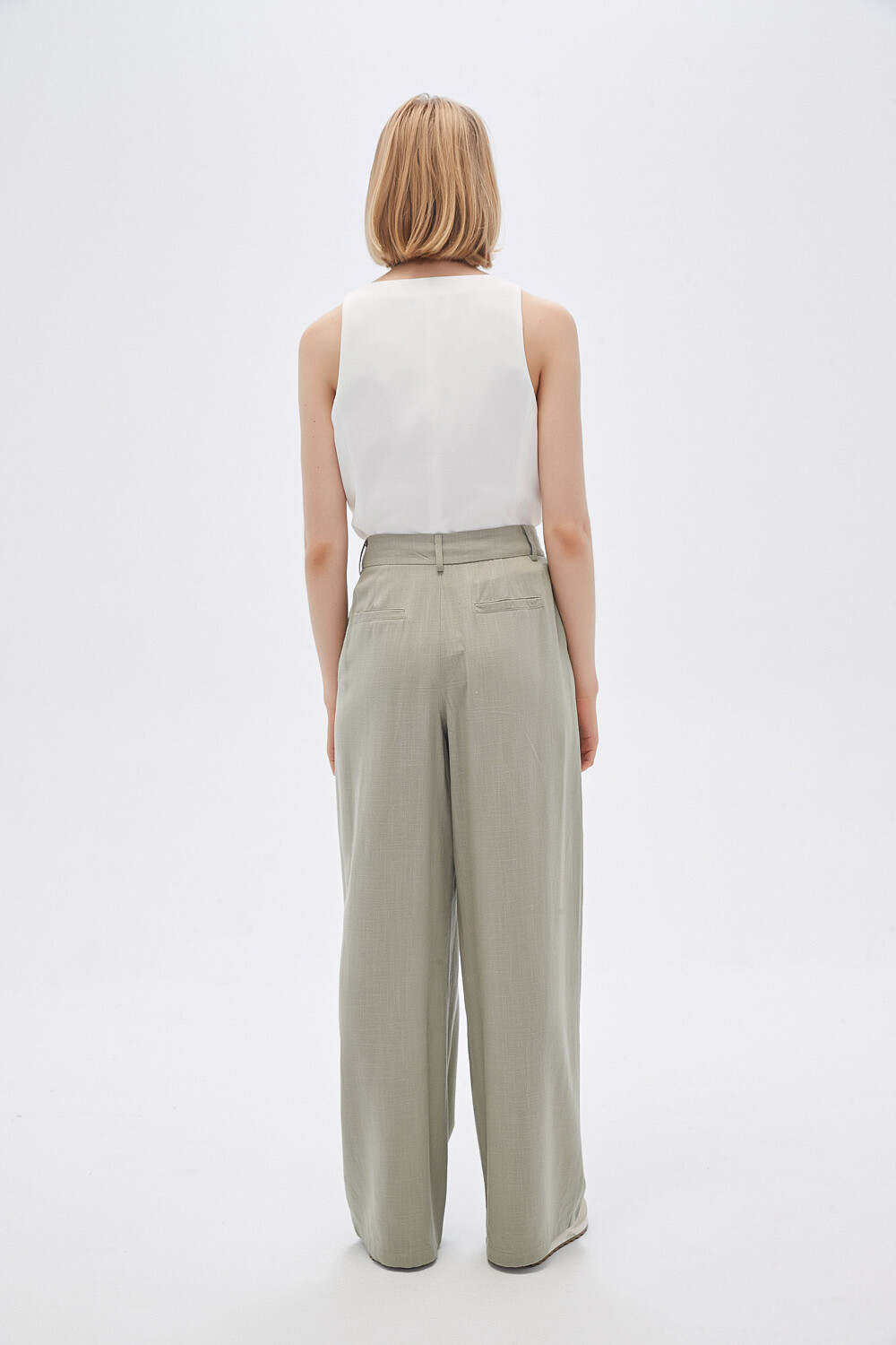 Pantalon Altova Verde Grisaceo